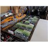 Image 2 : Three wire trays of blind rivet, screws, rubber bands and more