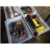 Image 2 : 4 trays of dry silicone spray lubricant, putty tools, drill bits and more