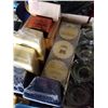 Image 4 : BOX OF CANDLES AND CANDLE HOLDERS