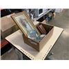 Image 1 : TRAY OF PRINTS, CORAL IN GLASS VASE, DECORATIONS