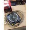 Image 2 : VINTAGE FOLDING MIRROR, HOT PLATE, SOLAR LASER LIGHT AND CABLE