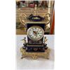 Image 7 : Eastern vase and porcelain mantle clock