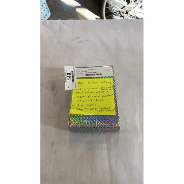 Lot of silver and turquoise jewelry