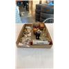 Image 11 : TOTE AND BOX OF VARIOUS JEWELLERY - MOSTLY RHINESTONE, BEADED, ETC
