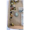 Image 16 : TOTE AND BOX OF VARIOUS JEWELLERY - MOSTLY RHINESTONE, BEADED, ETC
