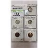 Image 2 : USA WAR-TIME DENVER MINT 1941D - 1945D COIN AND 1943 PLAIN PHILIPEDIA MINT MS 65 LINCOLN CENT .900 S