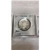 Image 2 : 1957 CANADIAN SILVER COINS 50 CENT, 10 CENT, AND 5 CENT - .800 SILVER