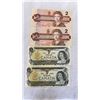 Image 2 : 4 CANADIAN BILLS AND STAMP AND COIN SET - 2 1973 ONE DOLLAR BILLS AND 2 1986 TWO DOLLAR BILLS