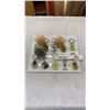 Image 1 : 10 new insect glow in the dark keychains and 3 marble orbs