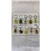 Image 2 : 10 new insect glow in the dark keychains and 3 marble orbs