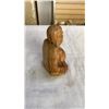 Image 14 : BRASS JESTER FACE AND PLATE, WOOD CARVED FIGURES AND SPOON