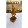 Image 2 : BRASS JESTER FACE AND PLATE, WOOD CARVED FIGURES AND SPOON