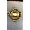 Image 9 : BRASS JESTER FACE AND PLATE, WOOD CARVED FIGURES AND SPOON