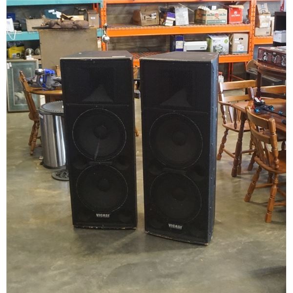 Pair Vicasi Professional 52" loudspeakers 600W-1000W