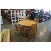 Image 2 : ROUND MAPLE DINING TABLE WITH 4 CHAIRS