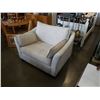 Image 1 : GREY UPHOLSTERED OVERSIZED ARMCHAIR