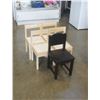 Image 1 : 5 PINE KIDS CHAIRS