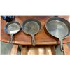 Image 2 : 3 cast iron frying pans 6", 8" 10"