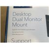 Image 3 : NEW OVERSTOCK INSIGNIA DUAL DESKTOP MONITOR MOUNT - UP TO 30 INCHES
