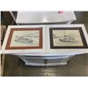 Image 1 : TWO 1980 ETCHINGS BOATS