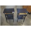 Image 4 : 2 PINE ONE DRAWER STANDS