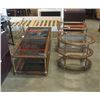 Image 1 : 3 PIECE GLASSTOP COFFEE AND ENDTABLE SET