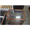 Image 3 : 3 PIECE GLASSTOP COFFEE AND ENDTABLE SET