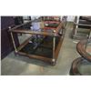 Image 7 : 3 PIECE GLASSTOP COFFEE AND ENDTABLE SET
