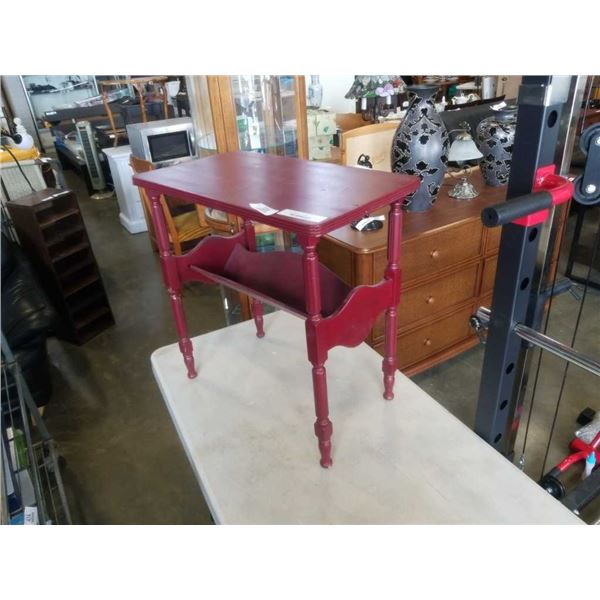 VINTAGE NEWSPAPER TABLE