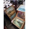 Image 3 : 5 PAINTINGS ON BOARD 1960s SHIP, LANDSCAPES, STILL LIFE