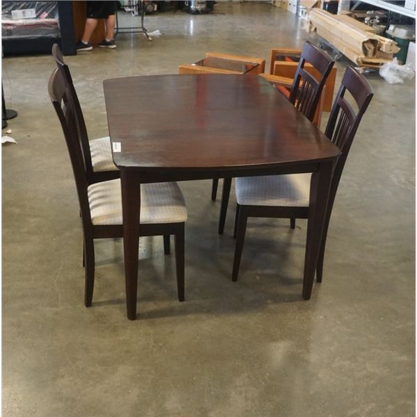 MODERN DINING TABLE AND 4 CHAIRS