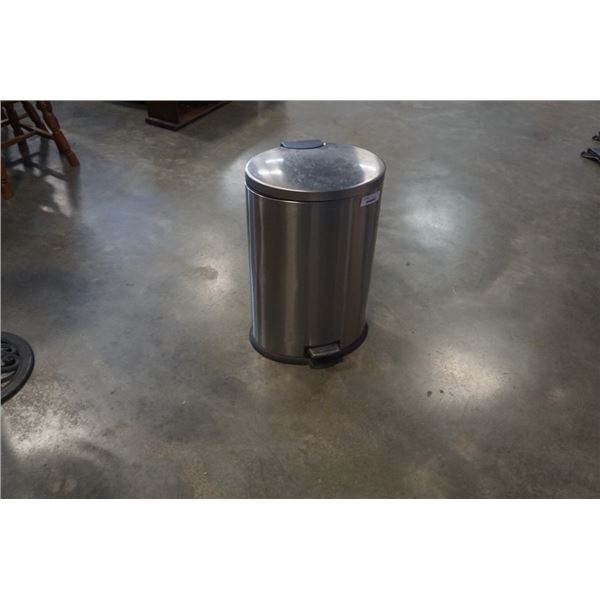 Stainless garbage can and bionaire fan