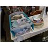 Image 1 : LOT OF CHINA PLATES, CUPS, SAUCERS
