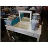 Image 2 : PAINTED WHITE VANITY WITH LIFT TOP MIRROR
