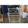 Image 2 : ROLLING CLOTHING RACK AND SMALL WALL SHELF