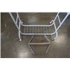 Image 4 : ROLLING CLOTHING RACK AND SMALL WALL SHELF