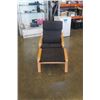 Image 1 : BENTWOOD CHAIR AND FOOTSTOOL