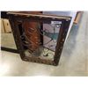Image 2 : Framed Bevelled mirror and framed metal art