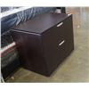 Image 1 : MODERN 2 DRAWER LATERAL FILING CABINET APPX 3 FOOT WIDE 29 INCHES TALL, 22 INCHES DEEP