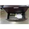 Image 3 : MODERN 2 DRAWER LATERAL FILING CABINET APPX 3 FOOT WIDE 29 INCHES TALL, 22 INCHES DEEP