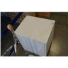 Image 3 : WHITE 2 DRAWER ENDTABLE, SHORT SWIVEL COAT TREE