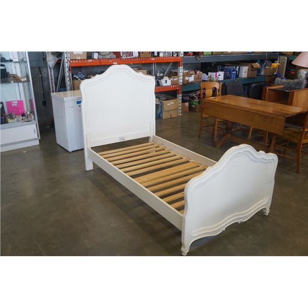 WHITE SINGLE SIZE STANLEY BED FRAME