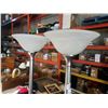 Image 2 : 2 BRUSHED METAL FLOOR LAMPS