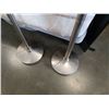 Image 3 : 2 BRUSHED METAL FLOOR LAMPS
