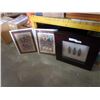 Image 1 : 2 PAINTINGS ON PAPER AND SHADOWBOX TERRA COTTA WARRIORS