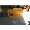 Image 1 : 3 DRAWER PINE DRESSER AND 1 DRAWER NIGHTSTAND