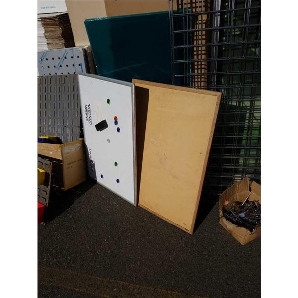 Whiteboard and bulletin board