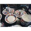 Image 4 : VILLEROY AND BOCH PORCELAIN DISH SET - BIRD DESIGN - a few small chips
