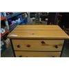 Image 2 : 6 DRAWER GREEN AND PINE CHEST OF DRAWERS