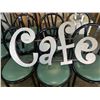 Image 1 : METAL CAFE SIGN 18 INCHES TALL 37 INCHES WIDE